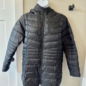 Women's Nuage Black Hooded Puffer Jacket
